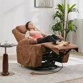 Fauteuil inclinable, fauteuil inclinable à bascule pivotant à 360° pour adultes, pour salon, chambre, maison