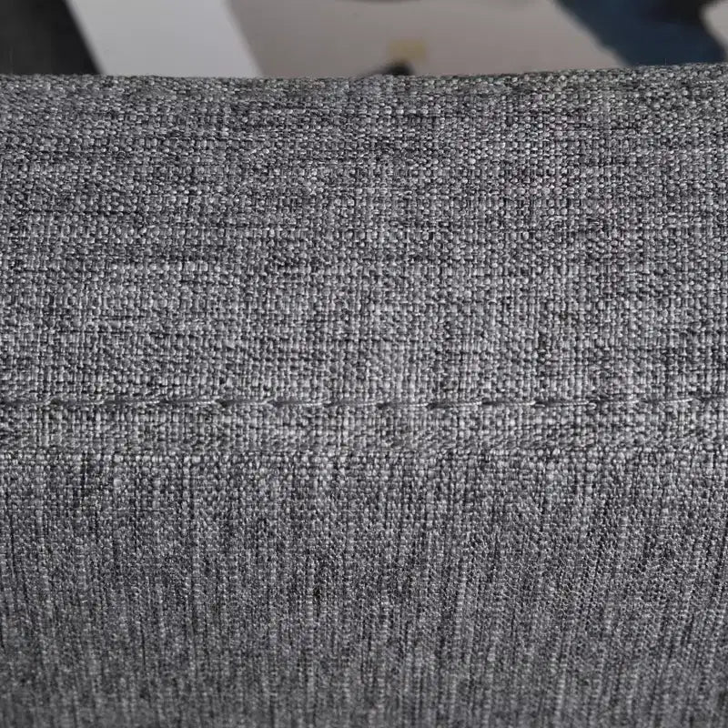 Canapé-lit convertible, transat multifonctionnel avec tissu capitonné, dossier inclinable, oreiller, gris